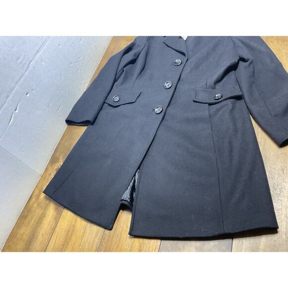 Michael Kors Women's Size 12 Wool Lined Black Pea Coat NWT - Picture 7 of 14